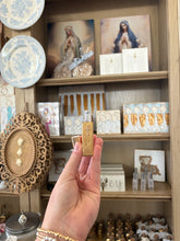 Load image into Gallery viewer, Small holy water roller- vintage inspired &amp; gold leafed by hand - By JLM Designs
