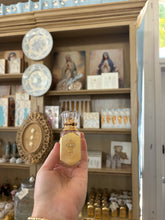 Load image into Gallery viewer, holy water spray bottles diamond top - vintage inspired &amp; gold leafed by hand - By JLM Designs
