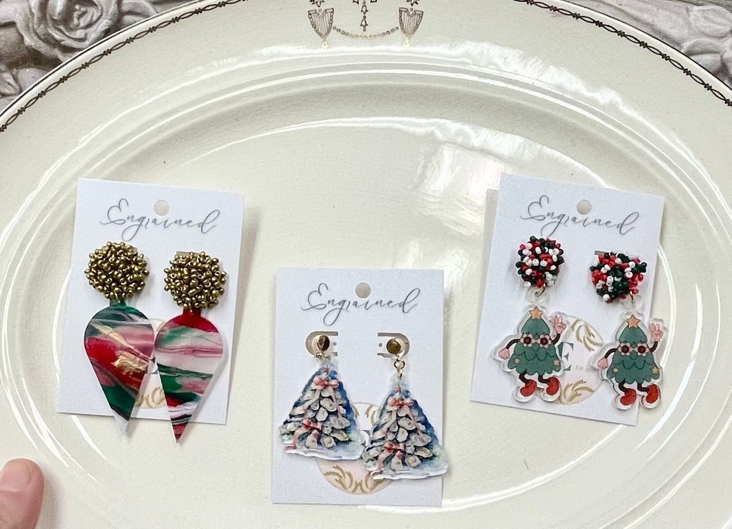 Assorted Christmas Earrings - Engrained