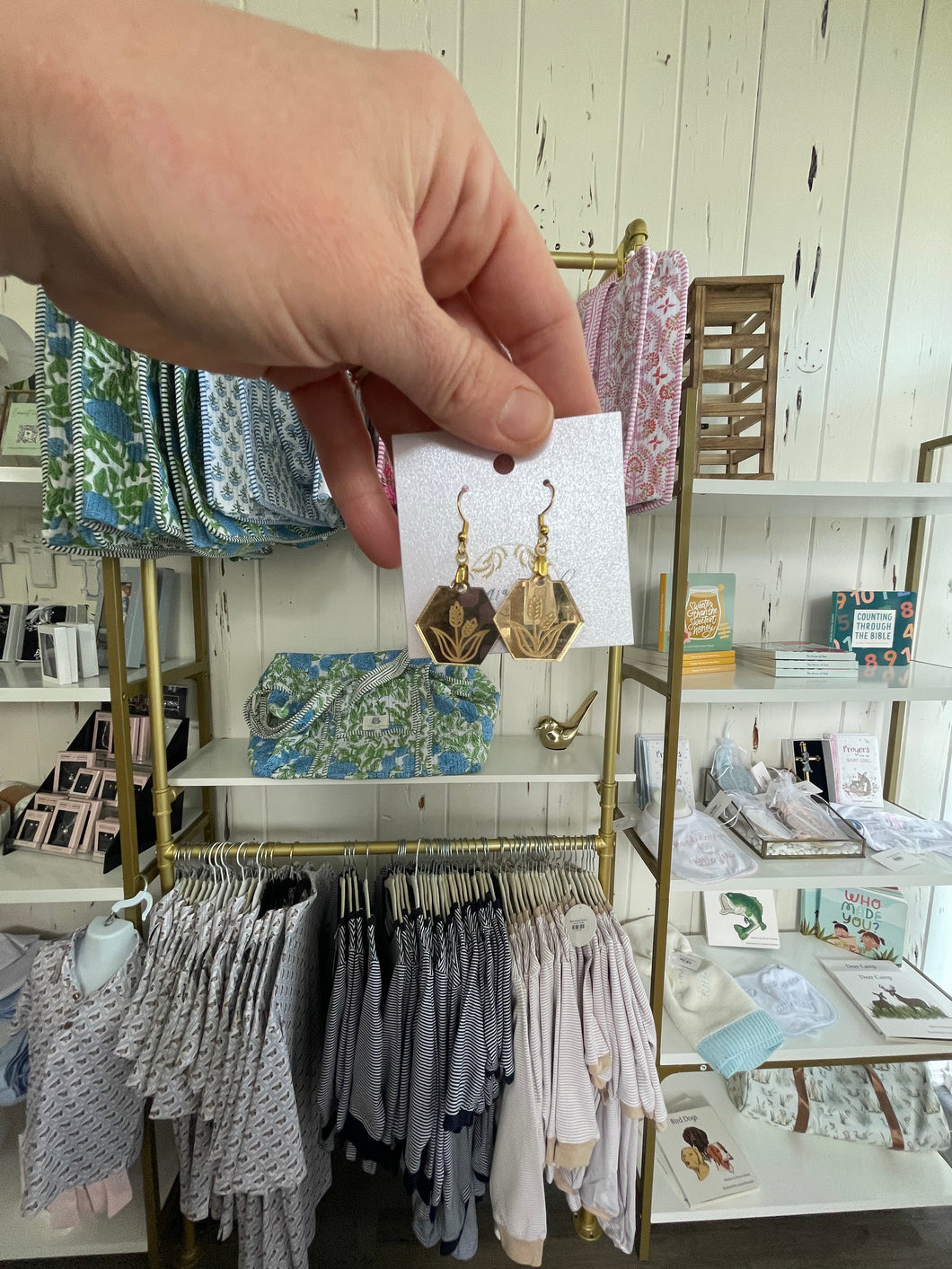 Gold Earrings - Engrained