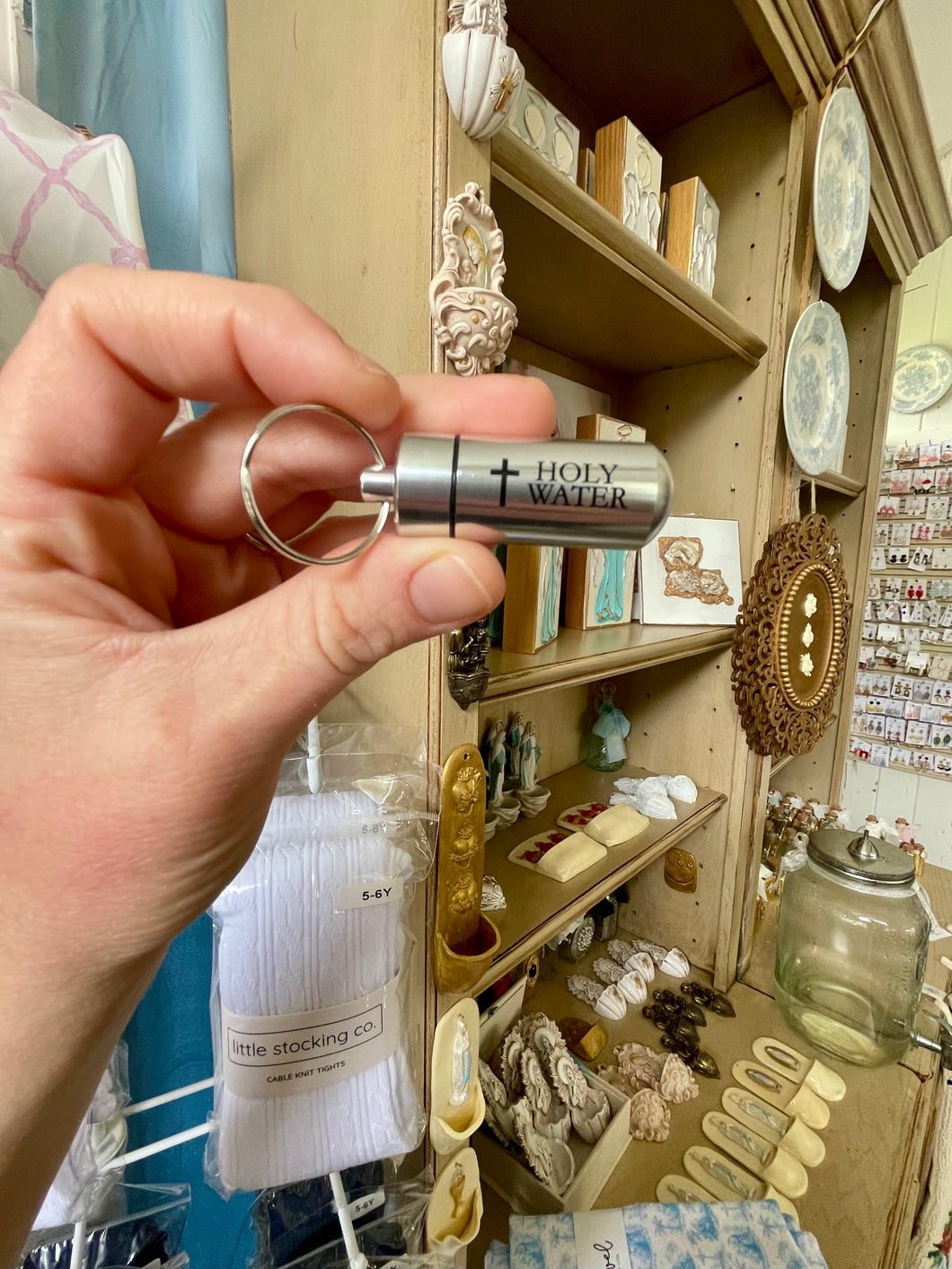 Holy water key chain - Sacred Designs