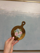 Load image into Gallery viewer, Pink and blue floral round wood board - Hope’s Blessed Mess
