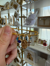 Load image into Gallery viewer, Gold Filled Charm Pin- Megan Benoit’s Closet
