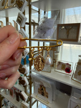 Load image into Gallery viewer, Gold Filled Charm Pin- Megan Benoit’s Closet

