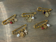 Load image into Gallery viewer, Gold Filled Charm Pin- Megan Benoit’s Closet
