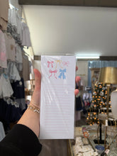 Load image into Gallery viewer, Blue striped notepad- Stretched Out Designs
