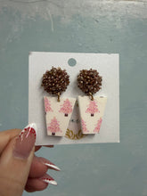 Load image into Gallery viewer, Pink Christmas Tree Assorted Earrings - Engrained
