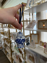 Load image into Gallery viewer, Blue and White Ginger Jar Ornaments - Belle Reve Designs by Megan Gatte
