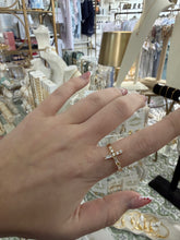 Load image into Gallery viewer, Cross diamond Adjustable Ring - Sanctify by Jamie Hanks
