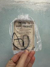 Load image into Gallery viewer, St. Michael prayer card + bracelet set - The Gilded Mosquito by Lisa Leger
