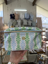 Load image into Gallery viewer, Mary Square- heirloom vine cosmetic bag- Stretched out Designs
