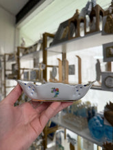 Load image into Gallery viewer, Blue floral jewelry dish- Belle Reve Designs by Megan Gatte
