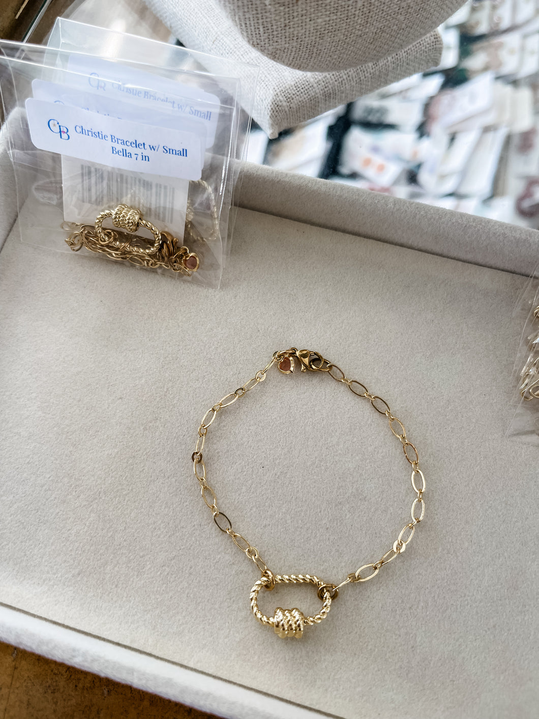 Christie Bracelet w/ Small Bella- Magnolia Charms