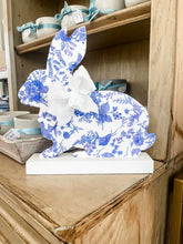 Load image into Gallery viewer, Blue and White Small Bunny-Grace and Mercy Company by Ginger
