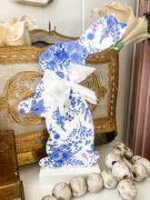 Load image into Gallery viewer, Blue and White Large Bunny-Grace and Mercy Company by Ginger
