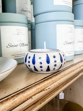 Load image into Gallery viewer, Blue and White Chinoiserie Candleholder with Tealight Candle
