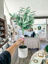 Load image into Gallery viewer, Faux Potted Olive Tree
