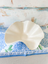 Load image into Gallery viewer, White plaster scalloped bowl
