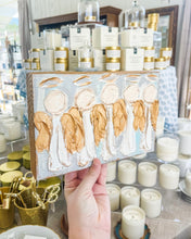 Load image into Gallery viewer, 6x9 Myriad of angels - Textured Art on Wood Block

