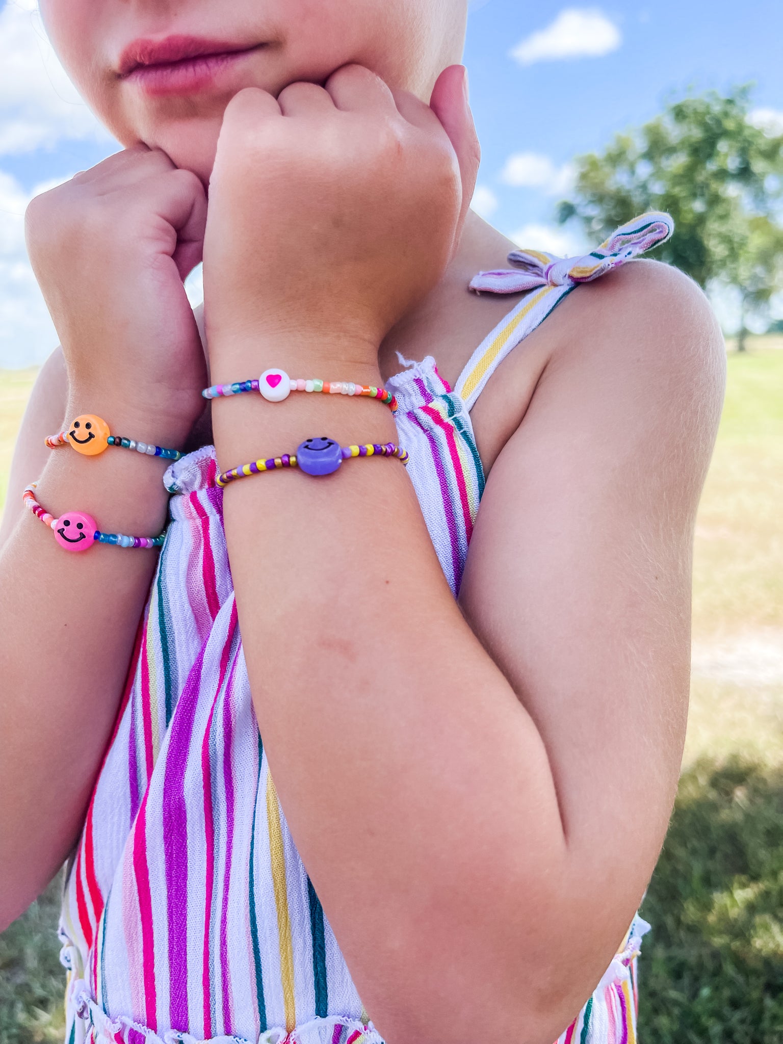 Remi's Little Girl Bracelets - LSU & Multicolor – Shop Plain Jane