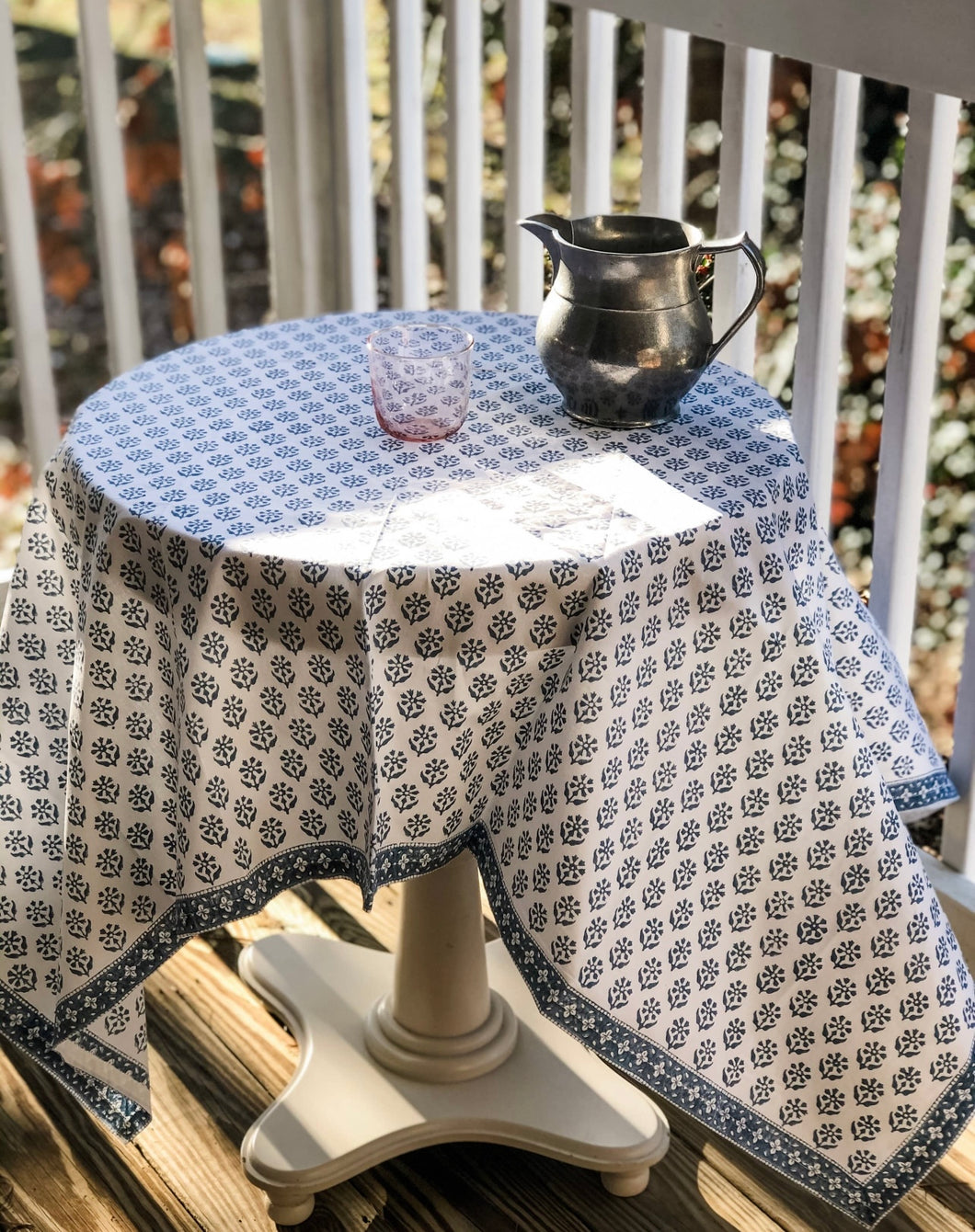 Sequoia Tablecloth in Stella Blue 55
