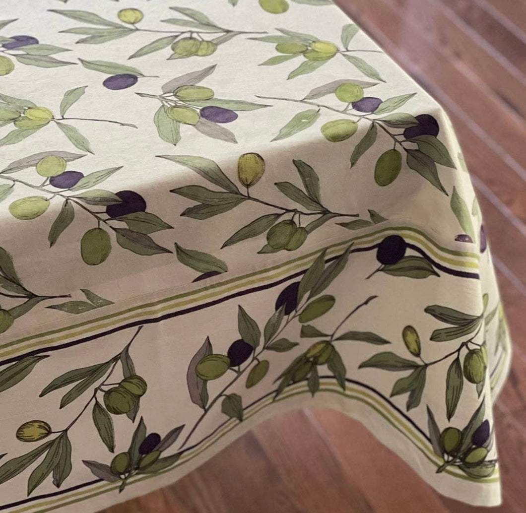 Olives Tablecloth 60x120