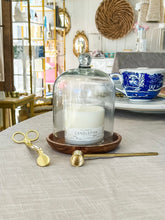 Load image into Gallery viewer, Wooden plate- perfectly pairs with a scented candle and cloche gift!
