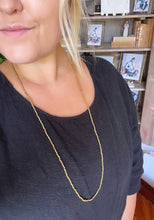 Load image into Gallery viewer, Gold beaded layering necklace
