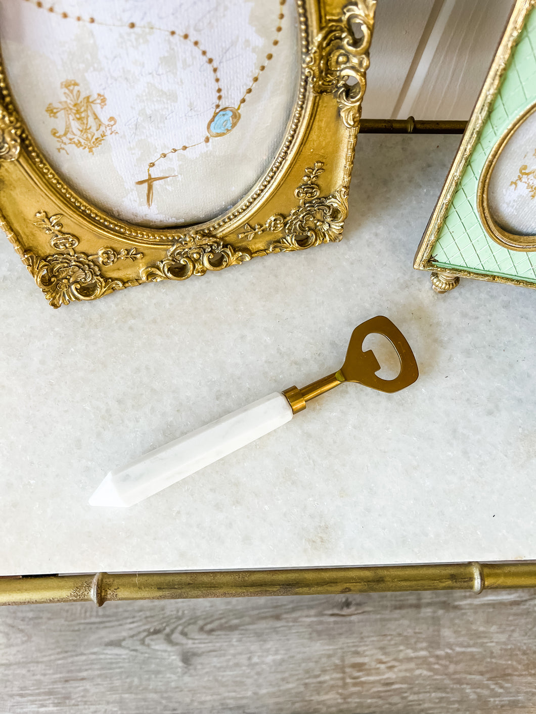 Gold and Marble Bottle Opener