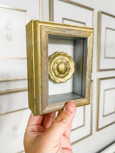 Load image into Gallery viewer, Shadow box with gold intaglio
