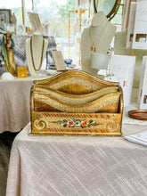 Load image into Gallery viewer, Antique Florentine mail caddy / organizer
