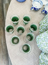 Load image into Gallery viewer, Green Wedgwood set of 8 drinking glasses
