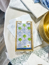 Load image into Gallery viewer, Guest Towel Paper Napkin Gold Leaf Caddy
