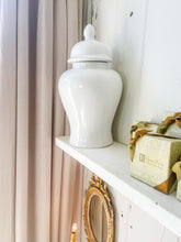 Load image into Gallery viewer, White ceramic lidded ginger jars
