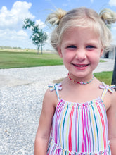 Load image into Gallery viewer, Remi’s Little Girl Necklaces - LSU &amp; Multicolor

