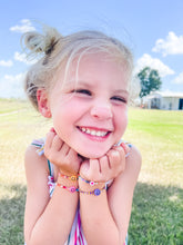 Load image into Gallery viewer, Remi’s Little Girl Bracelets - LSU &amp; Multicolor
